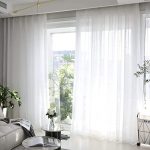 Amazon.com: Home Brilliant Linen Sheer Curtains White Voile Window .