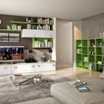 Modern Living Room Wall Units With Storage Inspirati