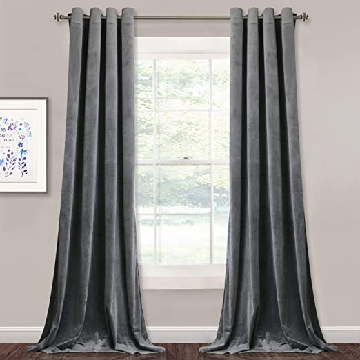 Amazon.com: Extra Long Velvet Curtain Panels - Super Soft Velvet .