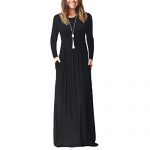 Long Black Dress Long Sleeve: Amazon.c