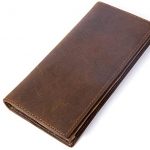 Amazon.com: Men's Long Wallets Vintage Genuine Leather Bifold .
