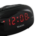 Westclox Black Super Loud Alarm LED Alarm Clock 70044A - The Home .