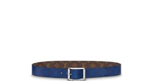 Louis Vuitton Louis Vuitton Belt Reverso Belts Leather Blue ref .