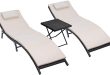 Amazon.com: Homall 3 Pieces Patio Chaise Lounge Chair Sets Outdoor .