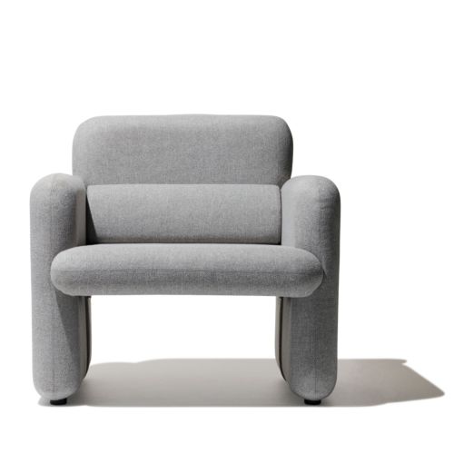 Two-toned Upholstered Lounge Cha