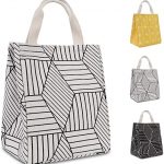 Amazon.com: HOMESPON Reusable Lunch Bags Printed Canvas Fabric .
