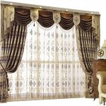 Amazon.com: Queen's House Luxury Baroque Pattern Window Curtains .