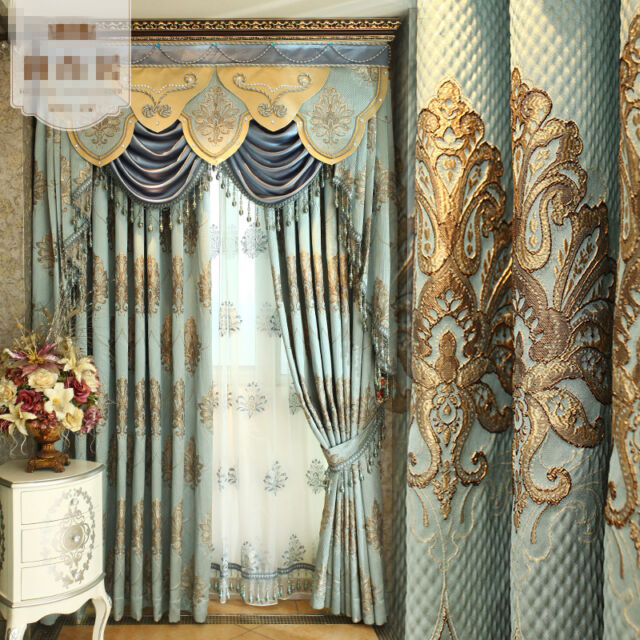 curtains modern European living room luxury cloth blackout curtain .