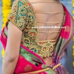 2018 Latest Maggam work blouse designs (With images) | Maggam work .