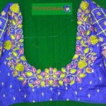 Pattu blouse with maggam work 7702919644 | Maggam work blouse .