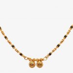 Traditional Small Mangalsutra Designs In Gold Transparent PNG .