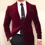 Red Velvet Blazer | Suit fashion, Burgundy blazer, Wedding suits m