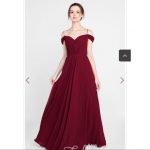 Dresses | Tully And Chantilly Off The Shoulder Maroon Dress | Poshma