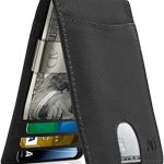 REAL LEATHER Wallets For Men - Money Clip Bifold Wallet RFID Front .
