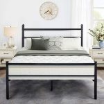 Shop Black Classic Metal Bed Frames with Simple Headboard and .