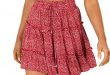 Flowy Mini Skirts: Amazon.c