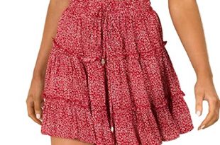 Flowy Mini Skirts: Amazon.c