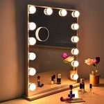 Amazon.com : Fenair Large Vanity Mirror With Lights & USB Charging .