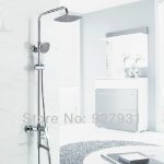 Chrome Finished New Design Bathroom Shower Faucet Tap Wall Mounted .