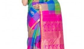 Multi Color Kanchipuram Silk Saree | Sar