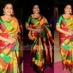 Roja Multi Color Silk Saree (With images) | Bridal blouse designs .