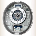 Seiko QXM366SRH Grey Style Musical Clock | Wall Of Cloc