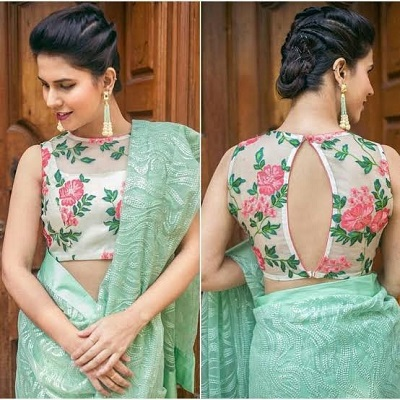30 Latest Net Saree Blouse Designs (2019-2020) | Fancy blouse .