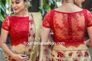 5 Stylish Net Blouse Designs (With images) | Net saree blouse .