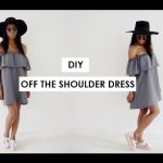 HOW TO MAKE A DRESS: DIY OFF THE SHOULDER DRESS (pattern available .