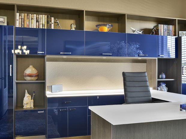 Custom Home Office Built Ins & Cabinet Storage | California Close