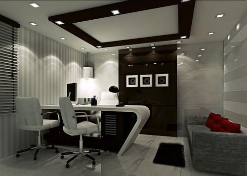 Office MD Room Interior Work | Small office design interior .