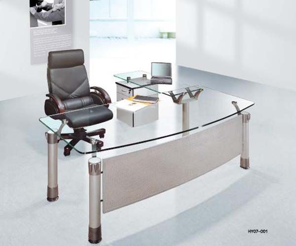 modernglassdesk (With images) | Office furniture desi