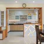 open-kitchen-design-brown-and-white (With images) | Kitchen design .