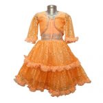 Net Party Wear Orange Frock, Rs 230 /piece Style Dresses | ID .