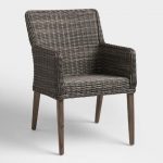 Gray All Weather Wicker Borgia Outdoor Dining Chair | World Mark