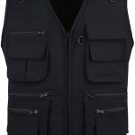 OU YA WOLF Men's Outdoor Vests Multi-Pockets Work Lightweight .