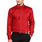 Buy SSB Men's Cotton Party Wear Solid Red Shirts Size XL at Amazon.