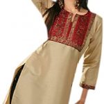 Jayayamala Party Wear Tunic Silk Cotton Embroidered Dress Tunic at .