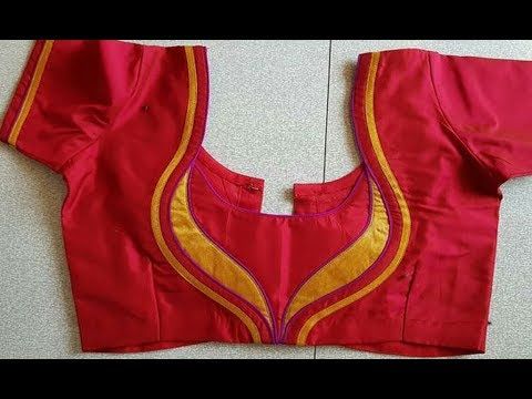 Patch Work Blouse Designs For Cotton Pattu Sarees - YouTube .