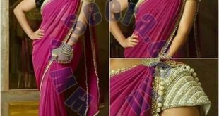 georgette pearl sarees with full peral blouse Manufacturer in .