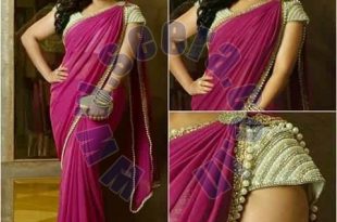 georgette pearl sarees with full peral blouse Manufacturer in .