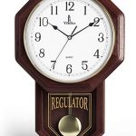 Amazon.com: Pendulum Wall Clock - Decorative Wood Wall Clock with .