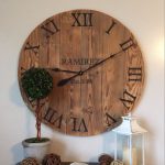 25"/30" - Wedding gift - Custom - Large wooden wall clock .
