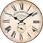 Amazon.com: Imoerjia Living Room Personalized Clocks Wooden .