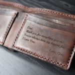 Men's Leather Wallet / Personalized Leather Wallet / Handmade .