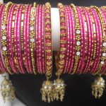 Orion: Dark Pink Bangles (2.4/2.6) (With images) | Bridal jewelry .