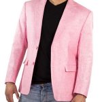 Men's One Ticket Pocket Thread & Stitch 100% Linen Pink Blaz