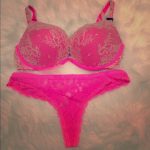 Victoria's Secret Intimates & Sleepwear | Vs Hot Pink Bra Panty .