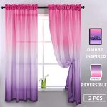 Amazon.com: Aurora Sky Themed Gradient Two Tone Ombre Curtains .