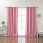 Pink Silk Curtains: Amazon.c